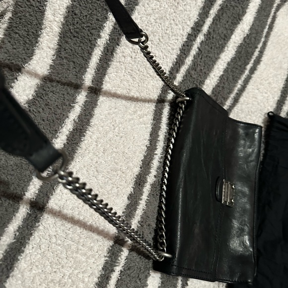 NWT Frye Ella Flap Shoulder Bag “Black” - Picture 12 of 13